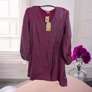 JODIFL Purple Long Sleeve Dress